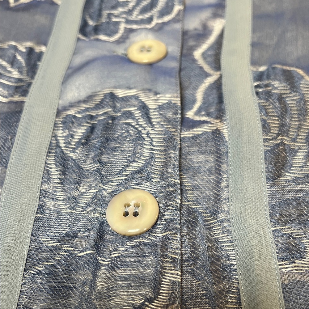 Armani Collezioni Blue Floral Women's Blazer Women’s Sz. 10 - Picture 8 of 11